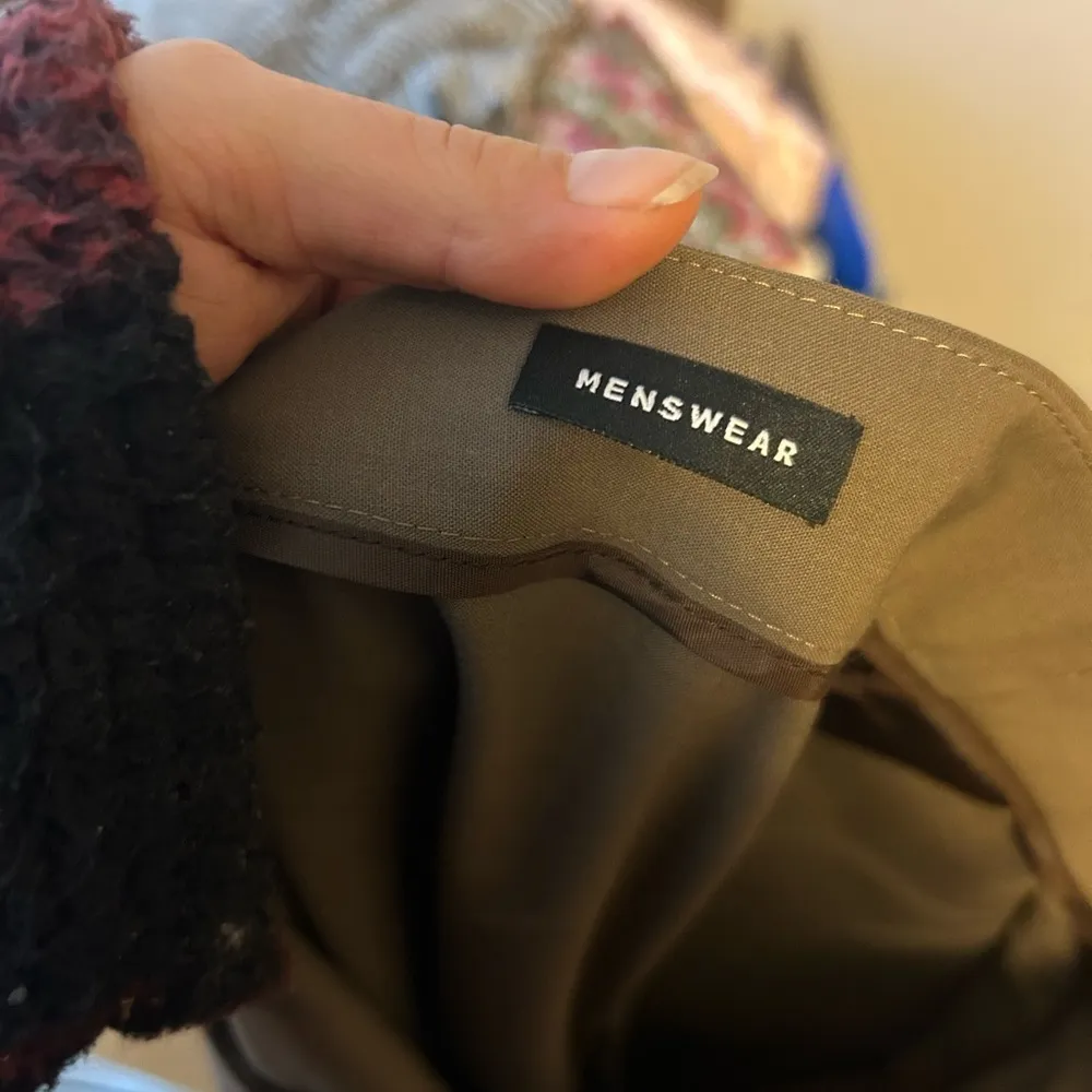 Lafayette 148 Taupe Wool Wide Leg Pants - Image 5