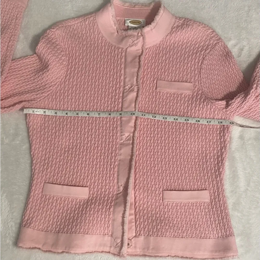 Talbots Light Pink Textured Blazer - Image 6