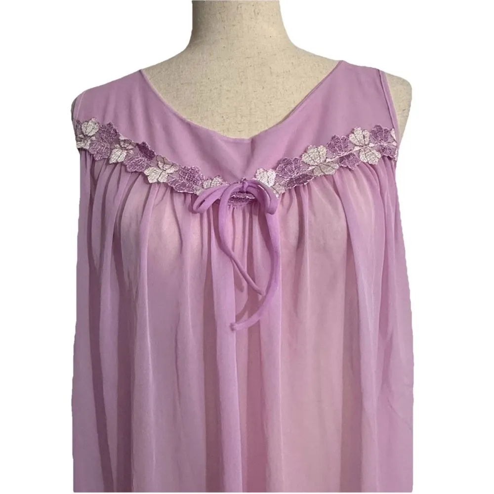 Vintage Peignoir Set 1960s Handmade? - Image 10