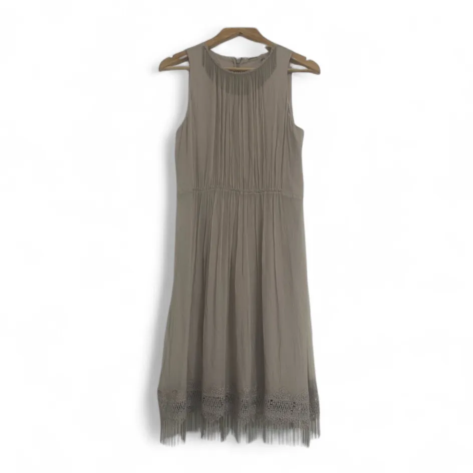 Elie Tahari NWT- $498  100% Silk Demetria Sleeveless Chain-Trim Silk Dress 8 - Image 2
