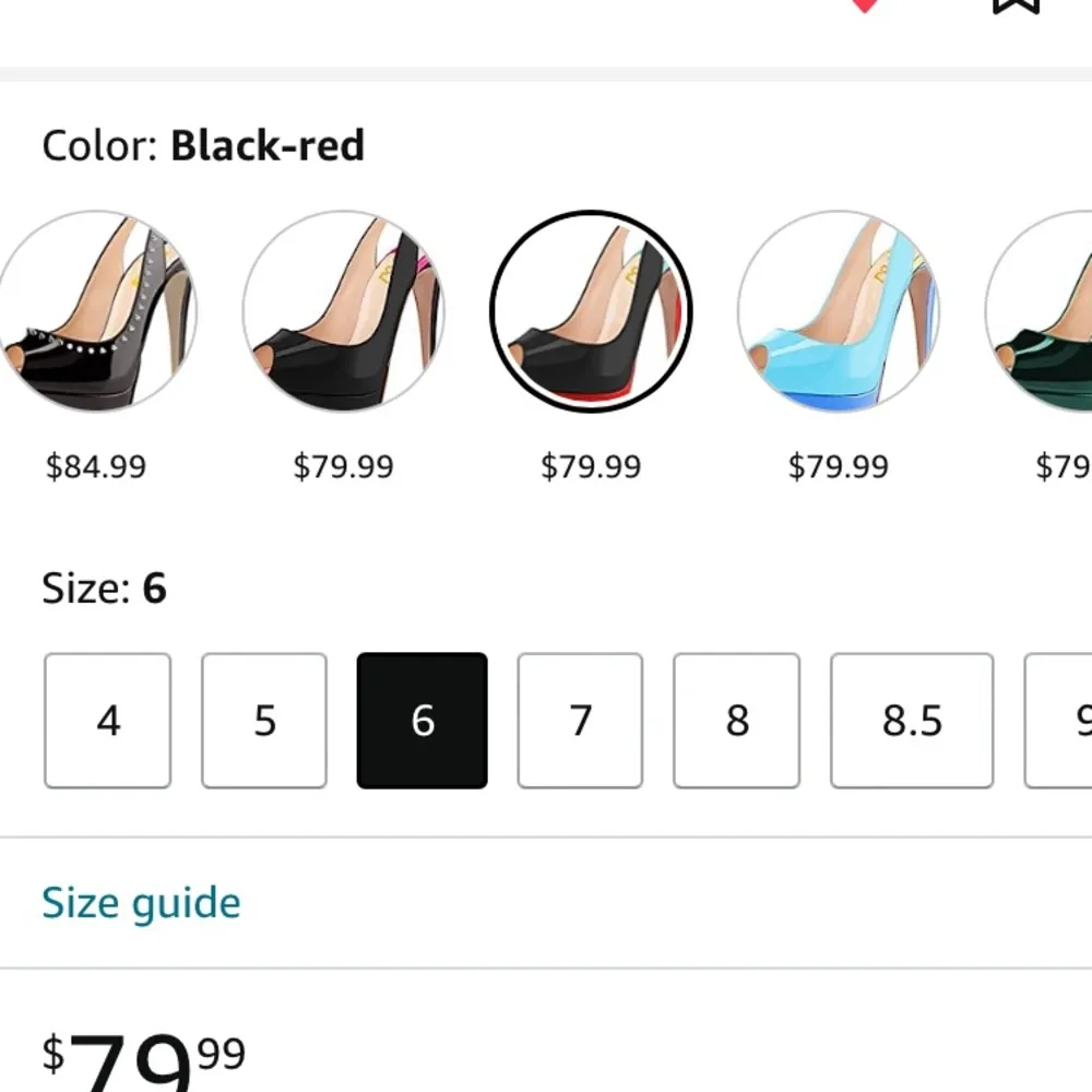 Brand new colorful high heels original 90 now 50 size 6全新高跟鞋原价90现价50 6号 Red - Image 2