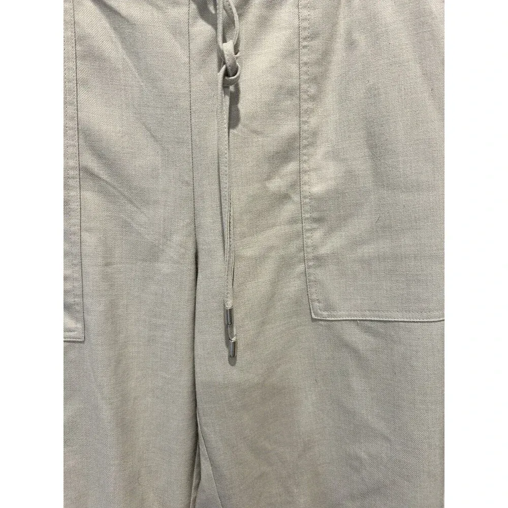 Nine West Gray Elastic Cuff Relaxed Jogger Pant Tie‎ Waist Pockets Women’s Large - Image 4