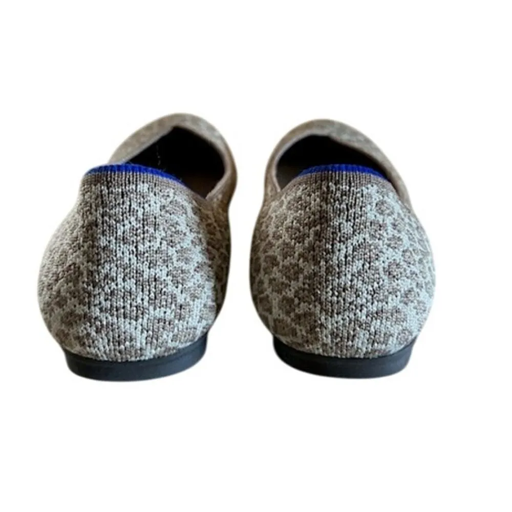 Rothy’s Women’s Point Flats – Size 6.5, Taupe Leopard Prin Tan - Image 6