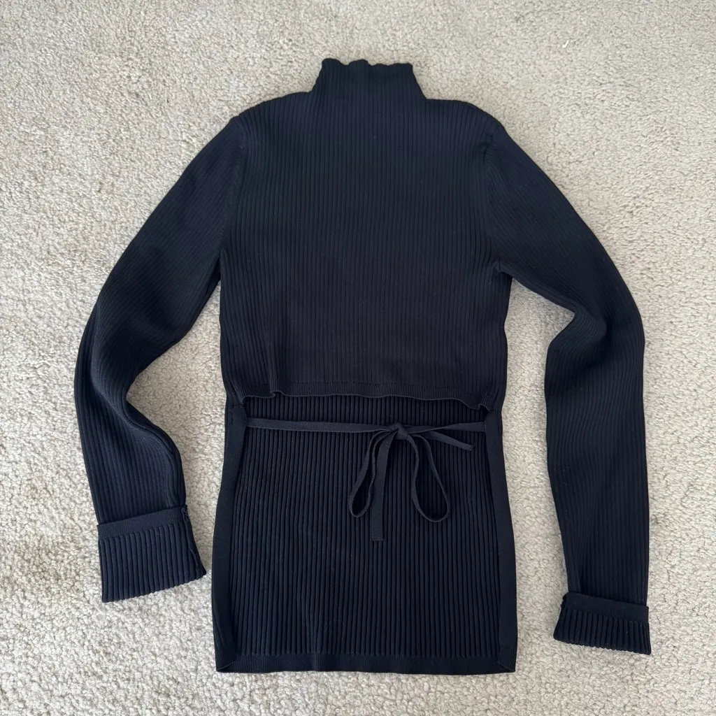 Aritzia Babaton Sculpt Knit Tie-back Longsleeve - Image 5