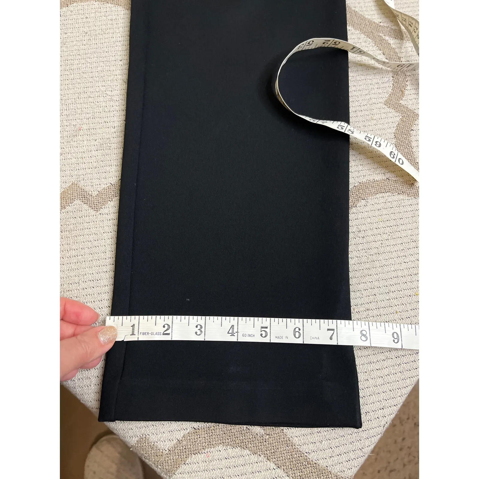 Chico’s Black SO Slimming 360 Juliet Full Length Ponte Knit Slim Pants, Size 16 - Image 9