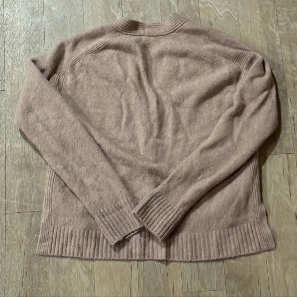 J Crew Supersoft Yarn Cropped Cardigan Sweater Merino Wool / Alpaca - Image 4