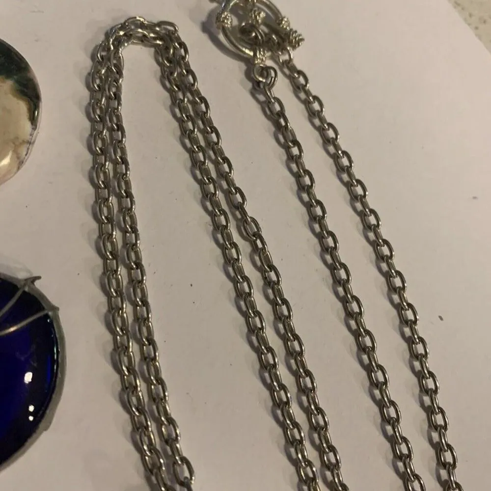 Lot Of 4 Women's Girl's Costume Pendants Mix Variety Polished Stones / Rocks Etc - Image 6