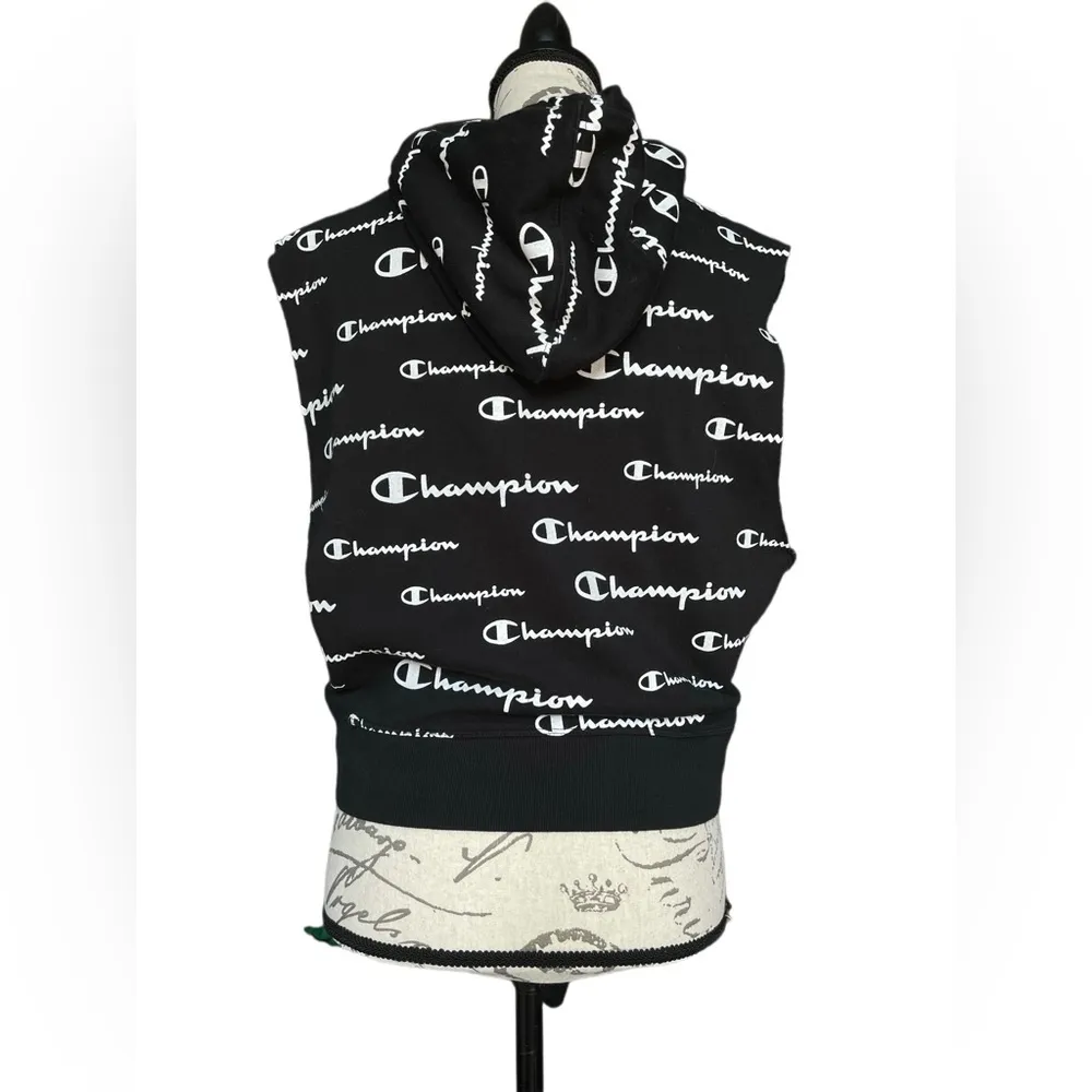 Champion Womens Campus Sleeveless Hoodie - M - Image 3