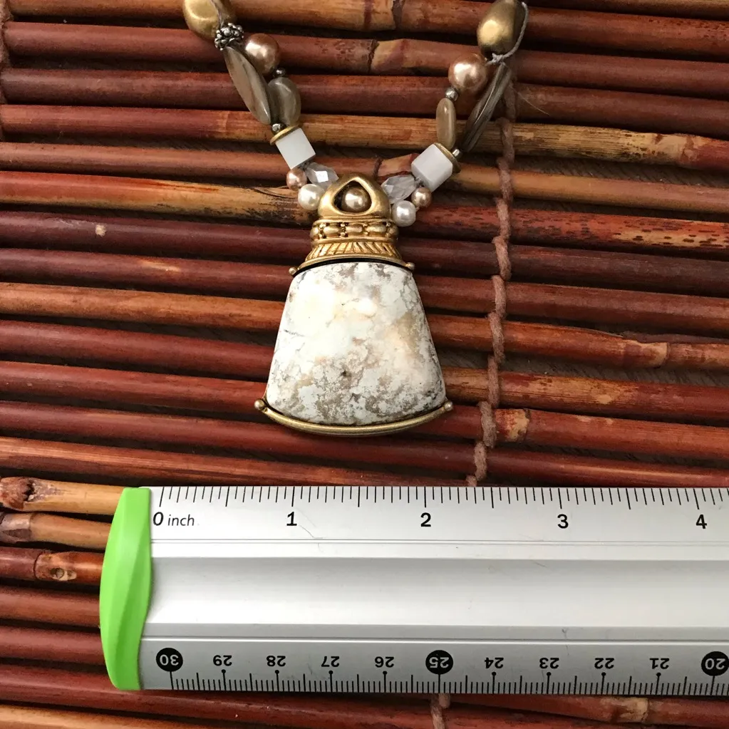 Chico's  Multi Media Necklace with Pendant - Image 4