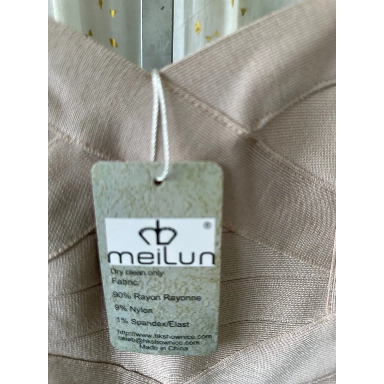 NWT Meilun Celebrity Bandage Bodycon Bandage Pencil Party Sexy Midi Dress XS - Image 4