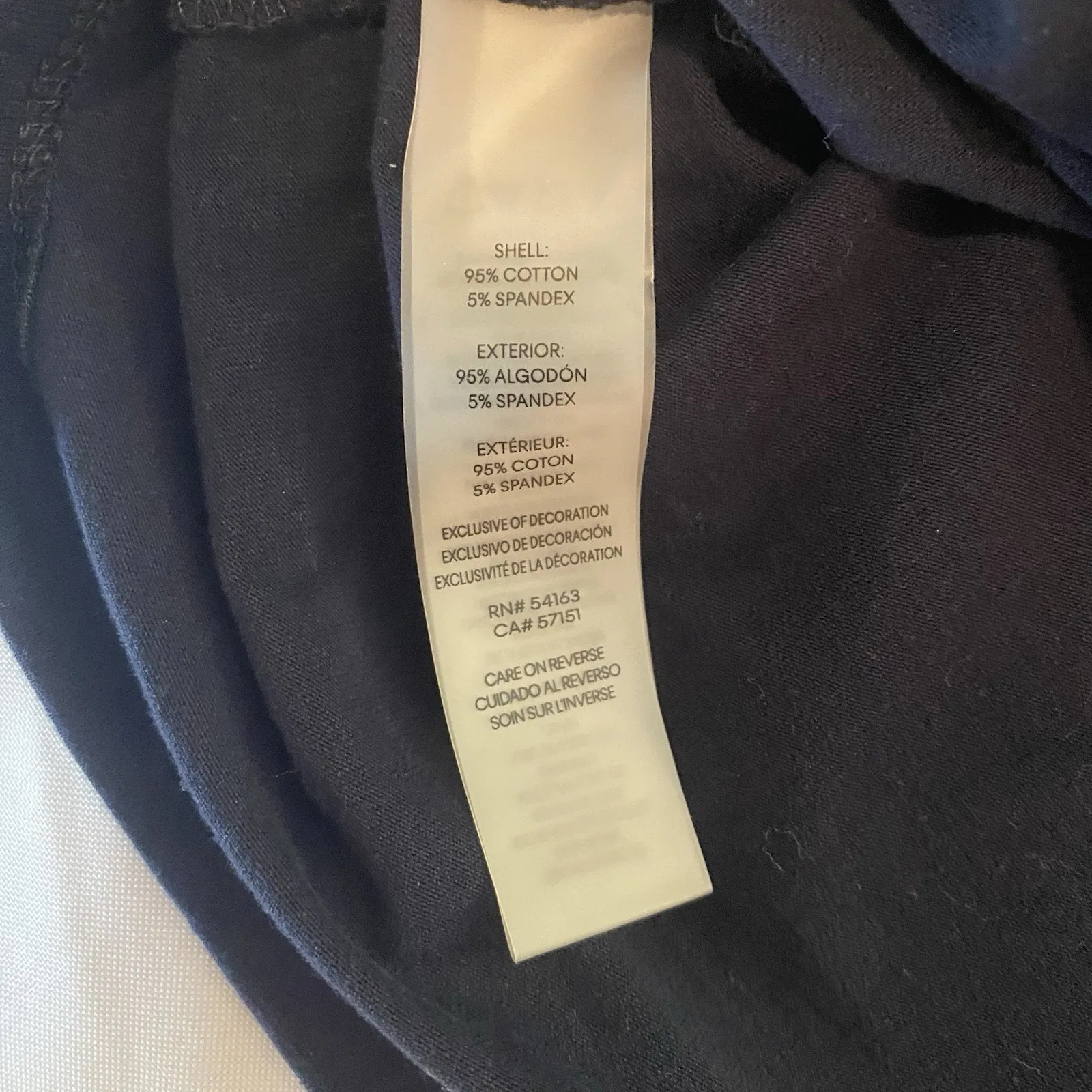 Women's Calvin Klein T-shirt Dress Navy Blue Black CK Logo‎ Tape XL - Image 4