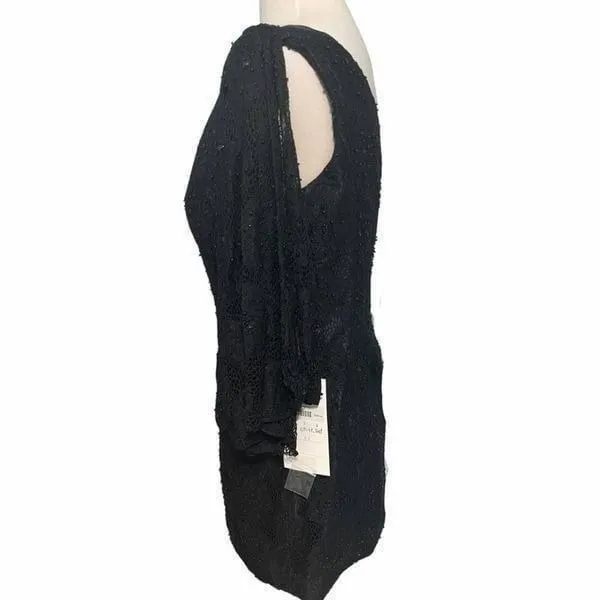 Rachel Allan Lace One Shoulder Mini Dress Cocktail Evening Party‎ Black Size 14 - Image 10