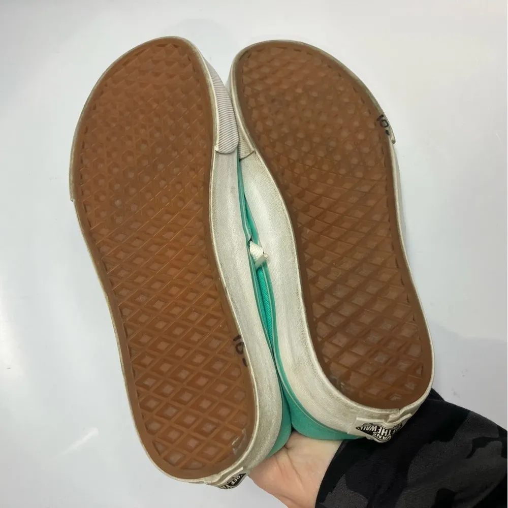 Vans teal green lace up sneakers‎ unisex sizing - Image 7