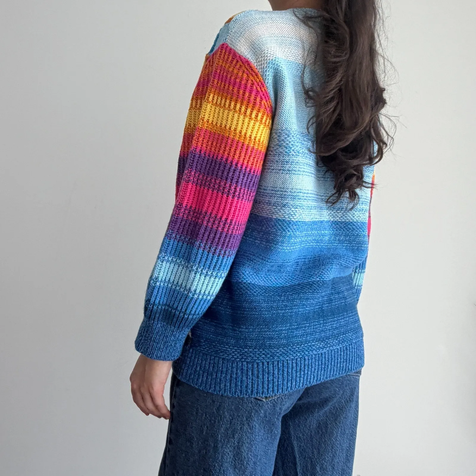 Stella McCartney Sweater Womens 38 Kind Smile Intarsia Jumper Wool Cotton Color - Image 2