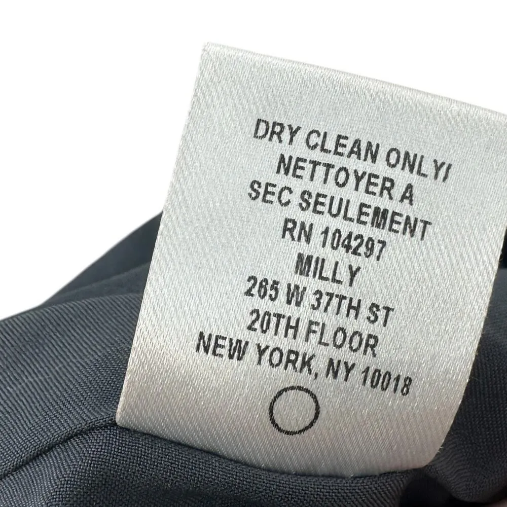 Milly Nicole Dress Mini‎ Sheath 3/4 Length Bell Sleeves V-Neckline Blue Size 8 - Image 12