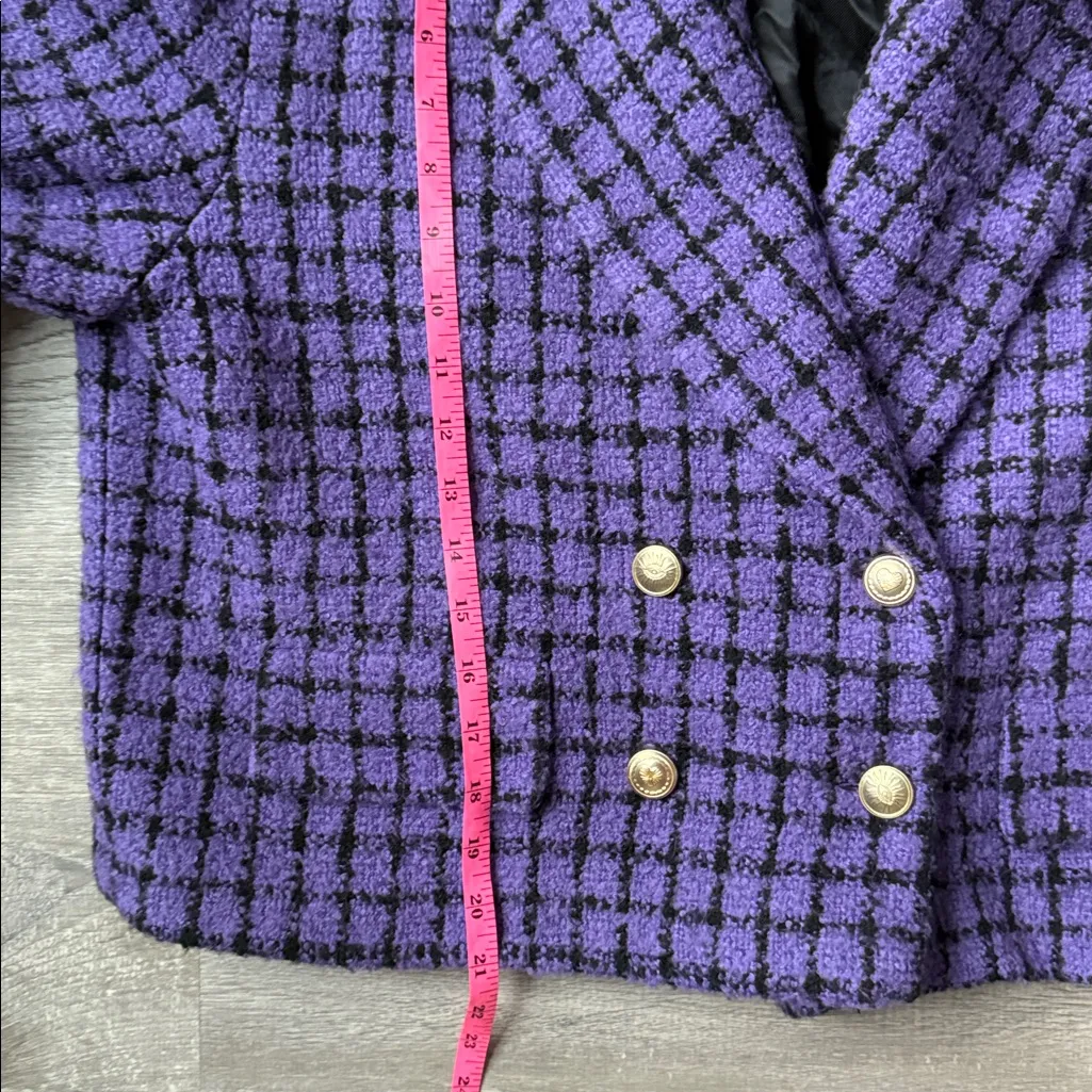 Sandro Double-breasted bouclé-tweed blazer - Image 11