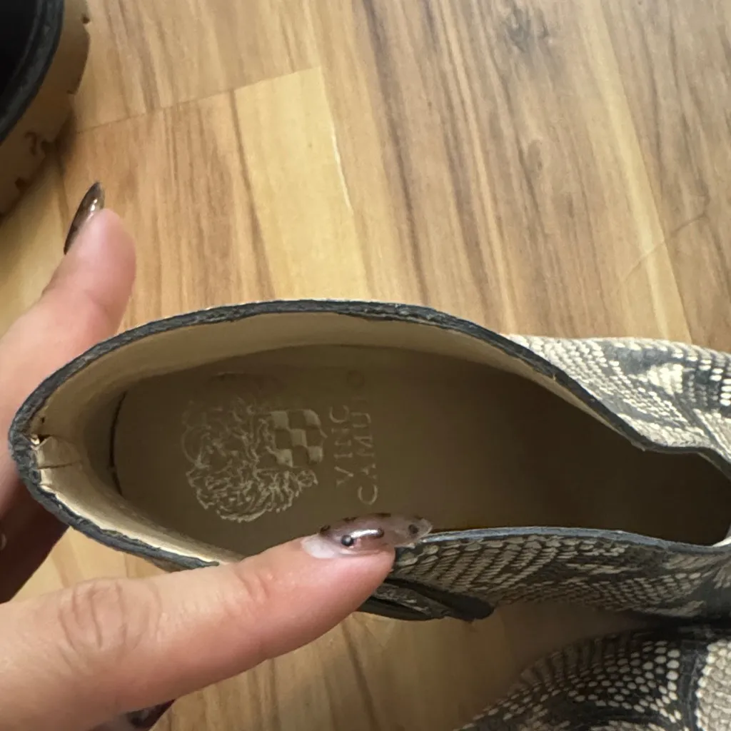 Vince Camuto Snakeskin Heeled Boots - Image 3