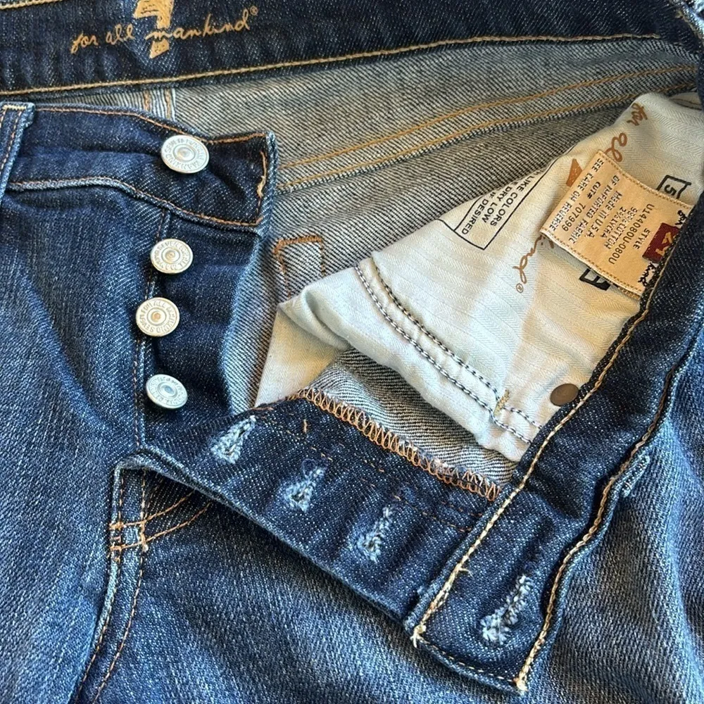 7 for All Mankind The Original Boycut Jean in New York Dark Wash Womens Size 29 - Image 7