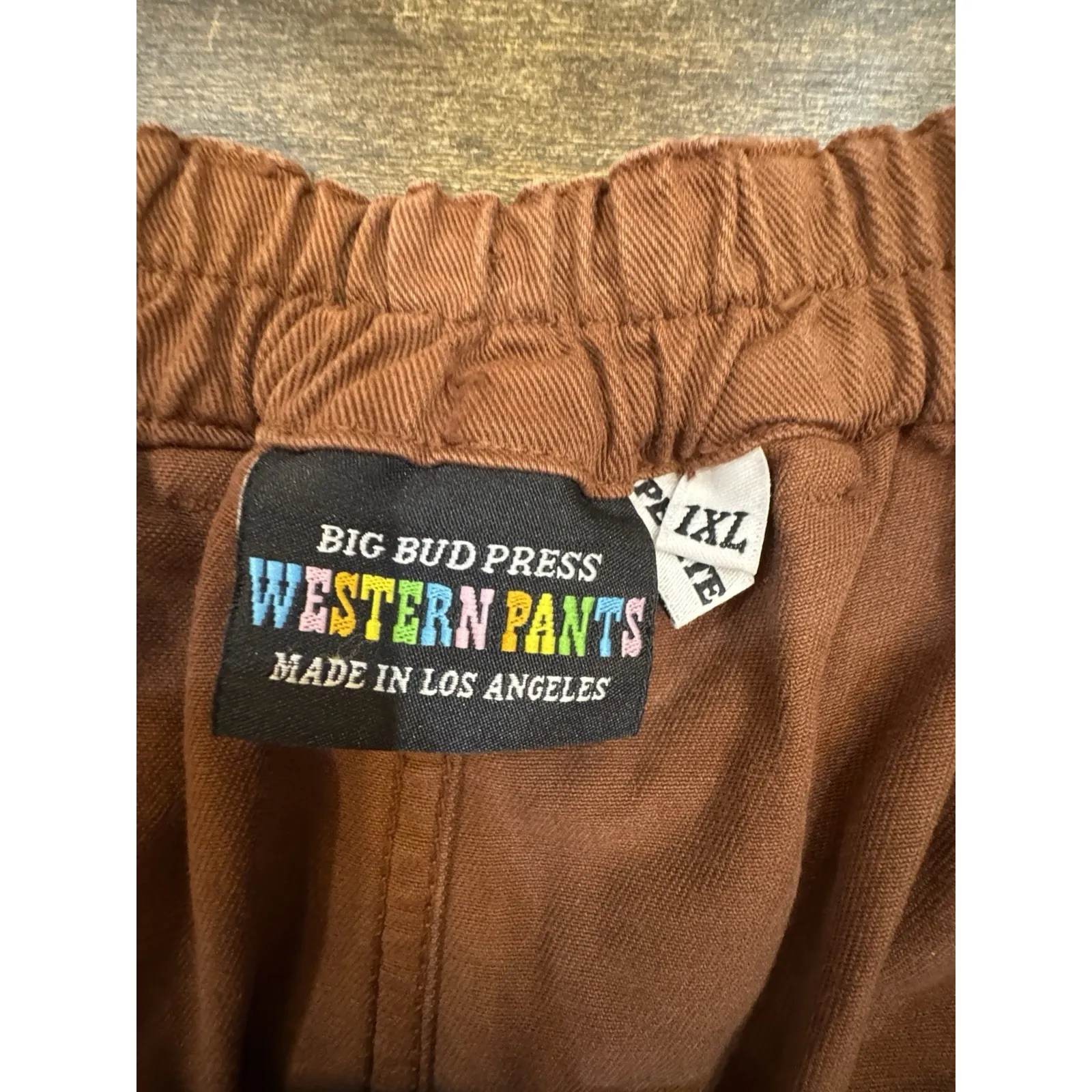 Big Bud Press Western Pants In A Burnt Terracotta 100% Cotton Petite Size 1XL Orange - Image 4