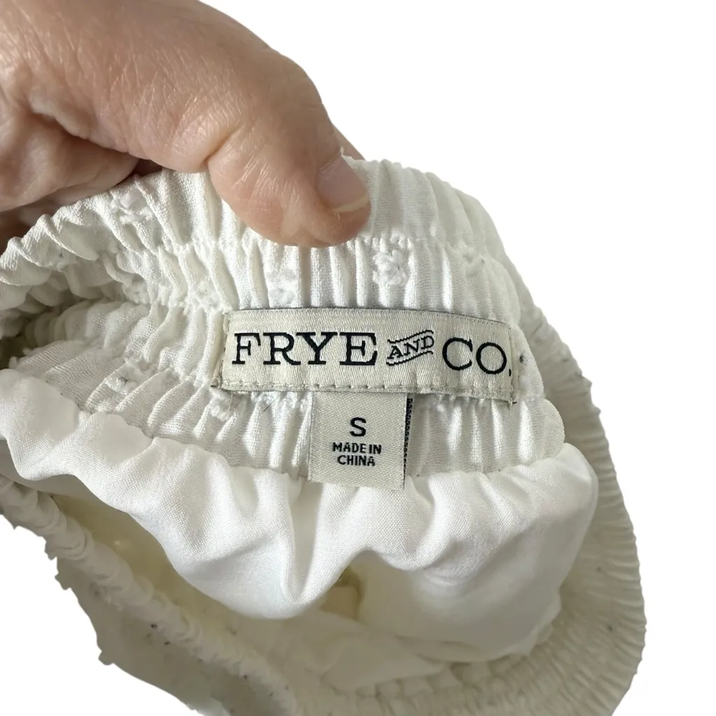 Frye & Co Women’s Swiss Dot Tiered Midi Skirt in Ivory Size S - Image 7