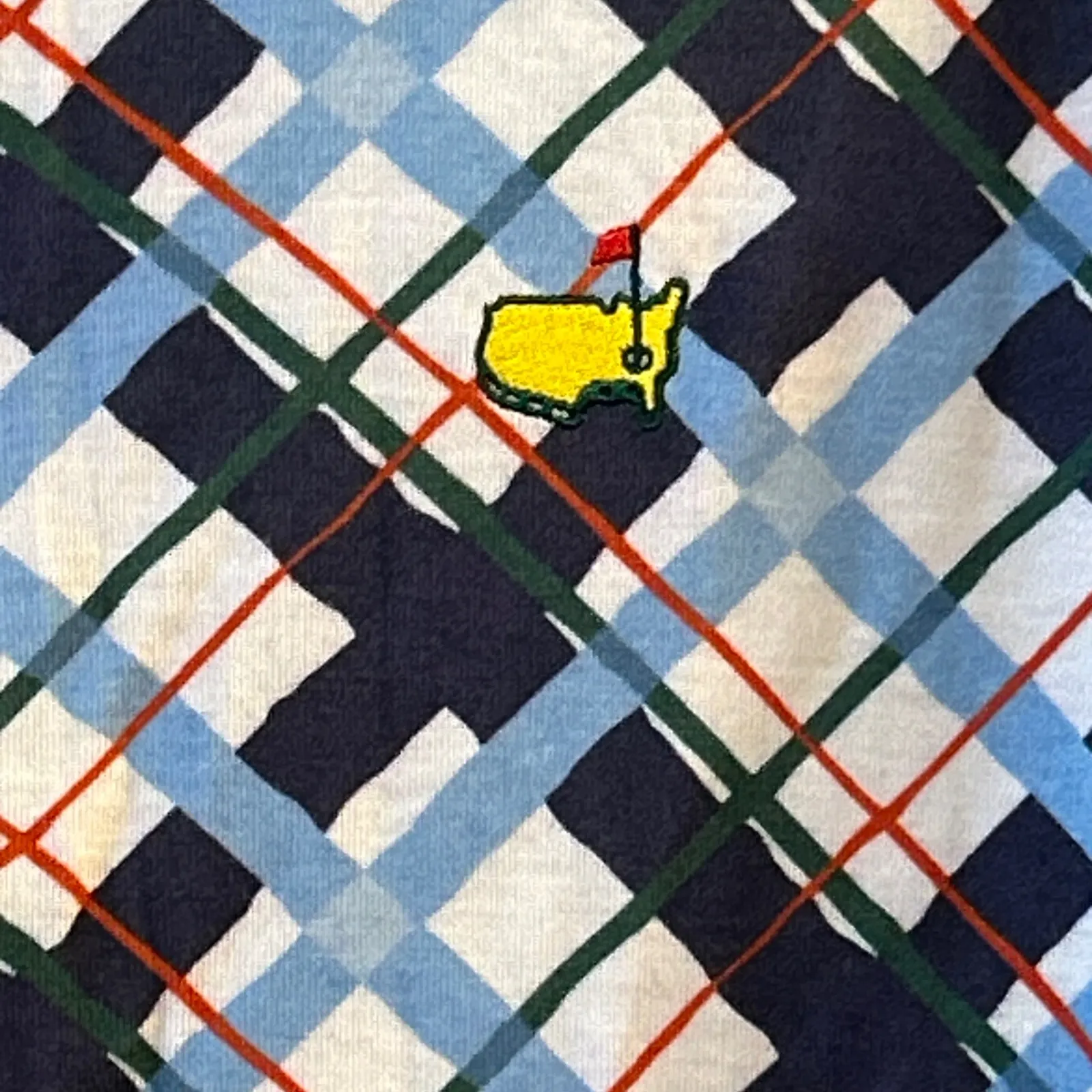 Peter Millar Masters Golf Quarter Zip Pullover Athletic Shirt Medium Plaid - Image 3