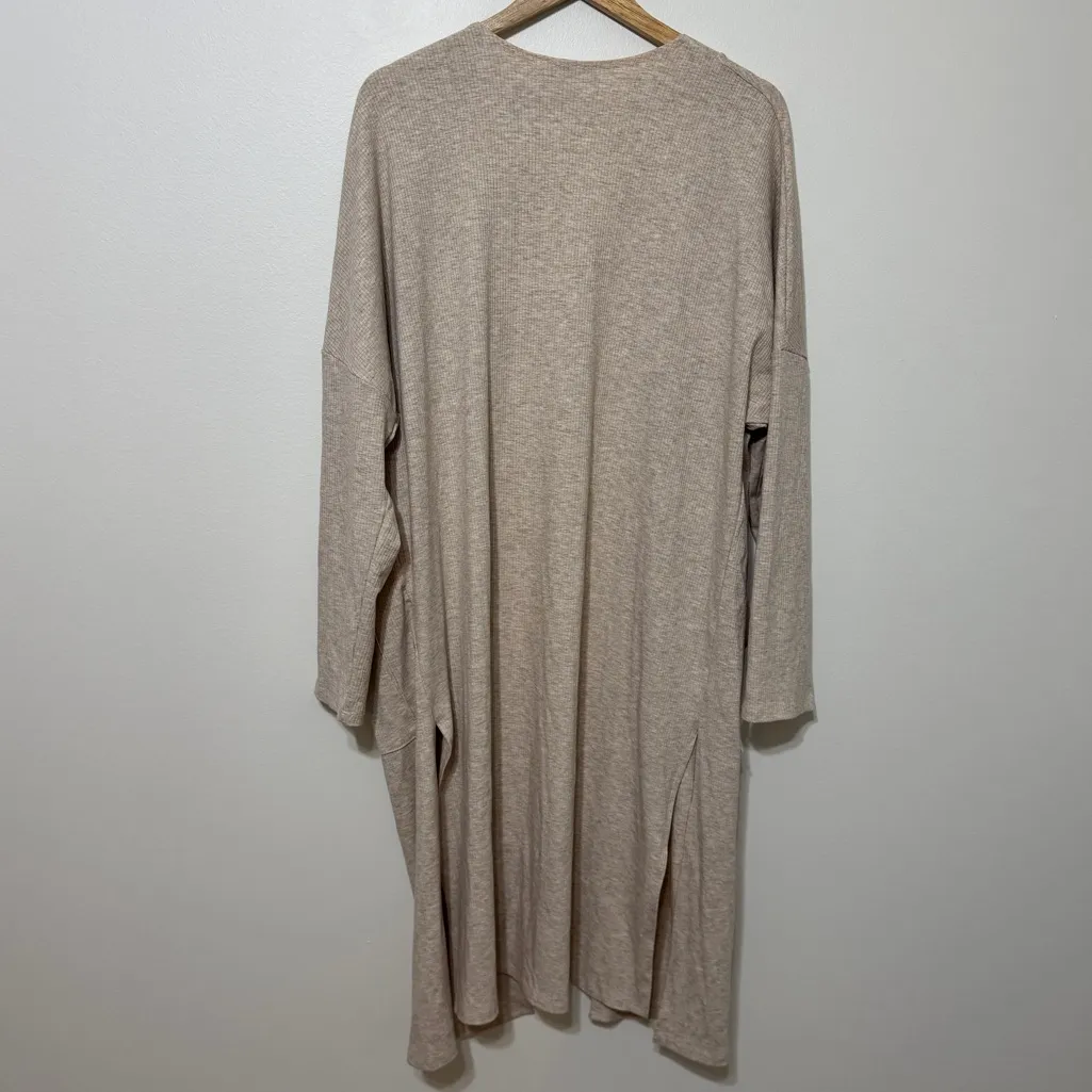 Carly Jean CJ’s Favorite Ribbed Cardigan in Oatmeal Size XXL - Image 8