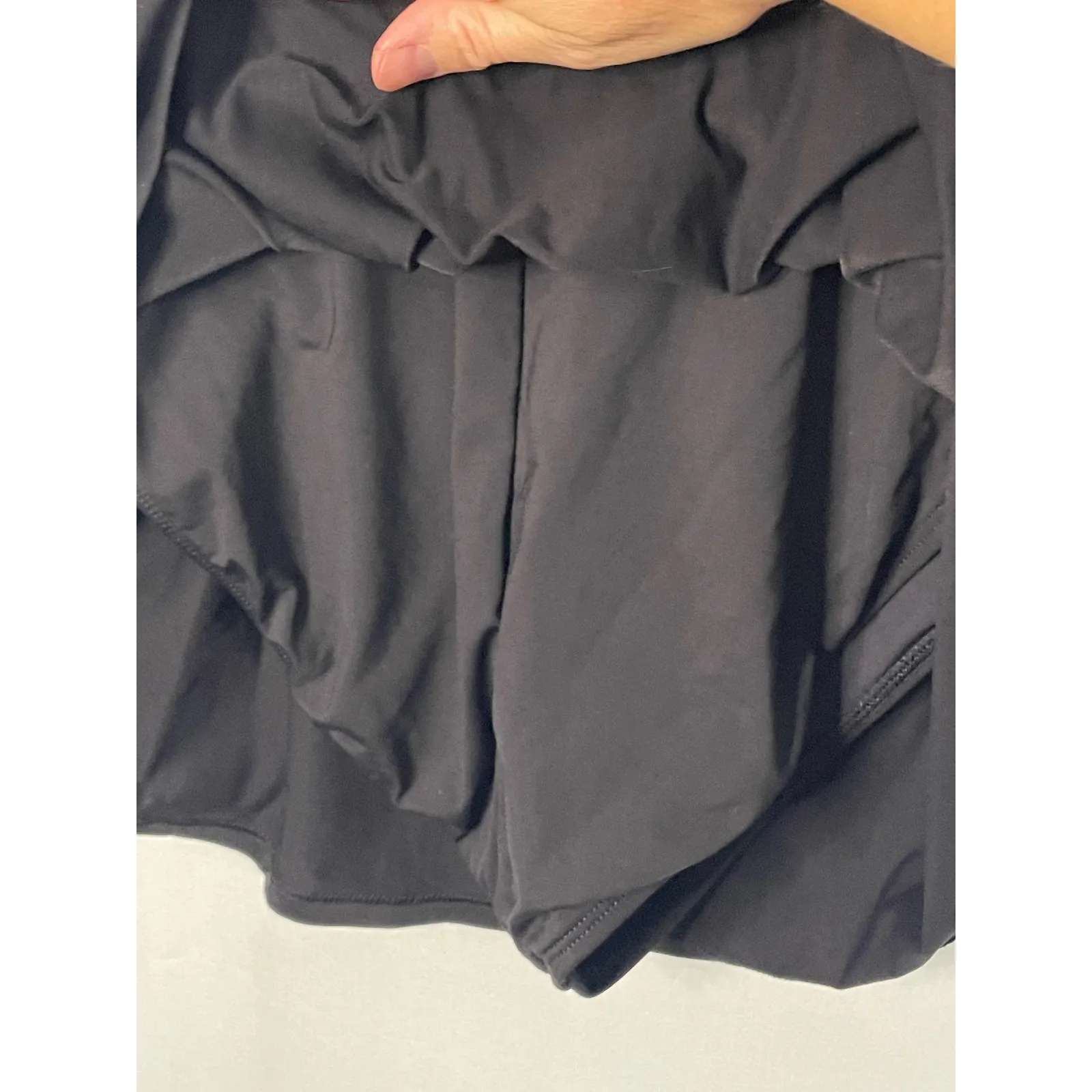 La Blanca Womens Black Ruched Tankini Swim‎ Dress with Built in Bottoms - Image 6