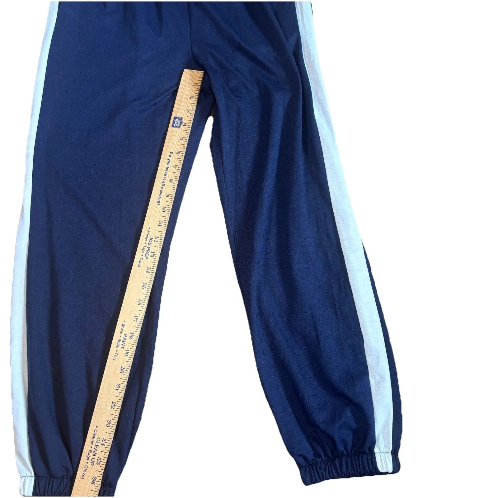 RUBZOOF Navy Lounge Set Sweatpants Crewneck Sweater Women’s L Cozy Soft Elastic Blue Size L - Image 14