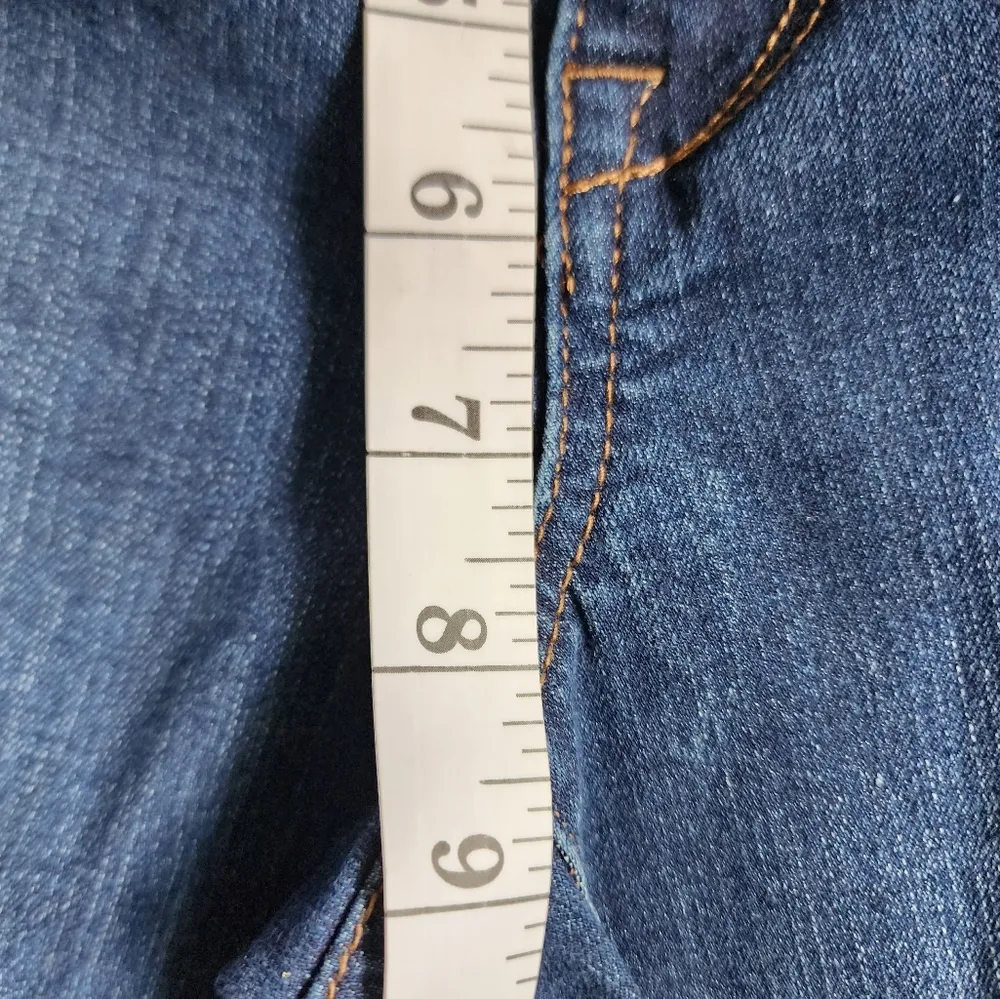 Nordstrom 1822 dark wash distressed ankle skinny jeans size 6 - Image 8