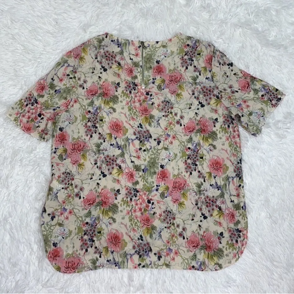 Zara Floral Print Top(Size XI) - Image 4