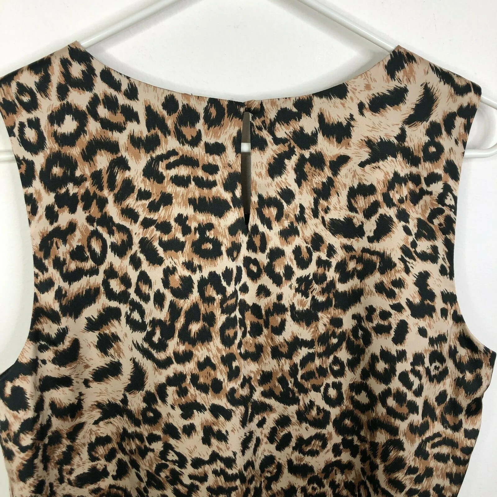 NEW Calvin Klein Multicolor Leopard Print Sleeveless Top Women's Sz. M - Image 6