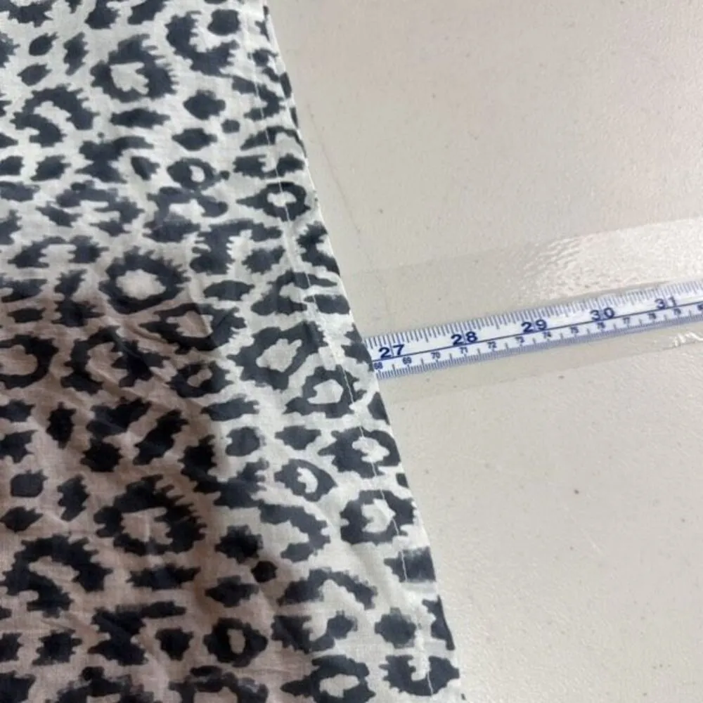 Emerson Fry India‎ Collection Bardot Womens Organic Leopard Top Charcoal Size XS Gray - Image 10