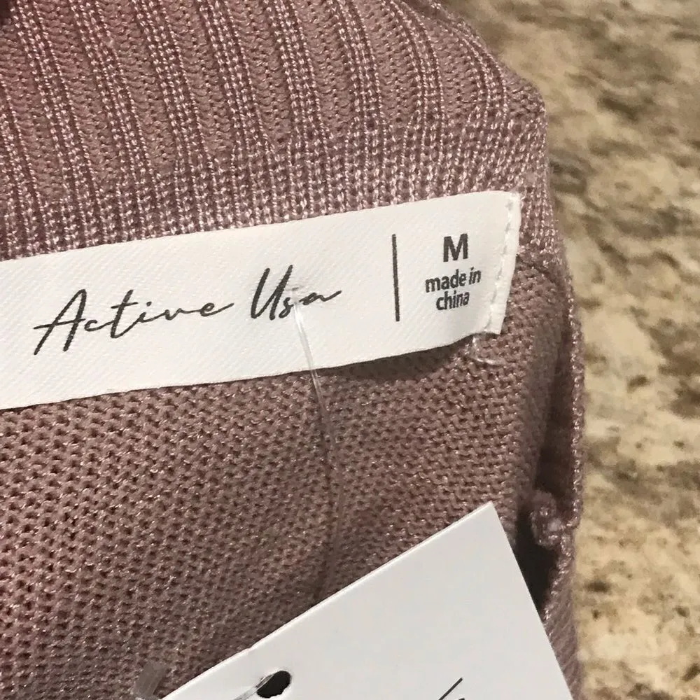 Active USA  Blush Cardigan Size Medium - Image 6