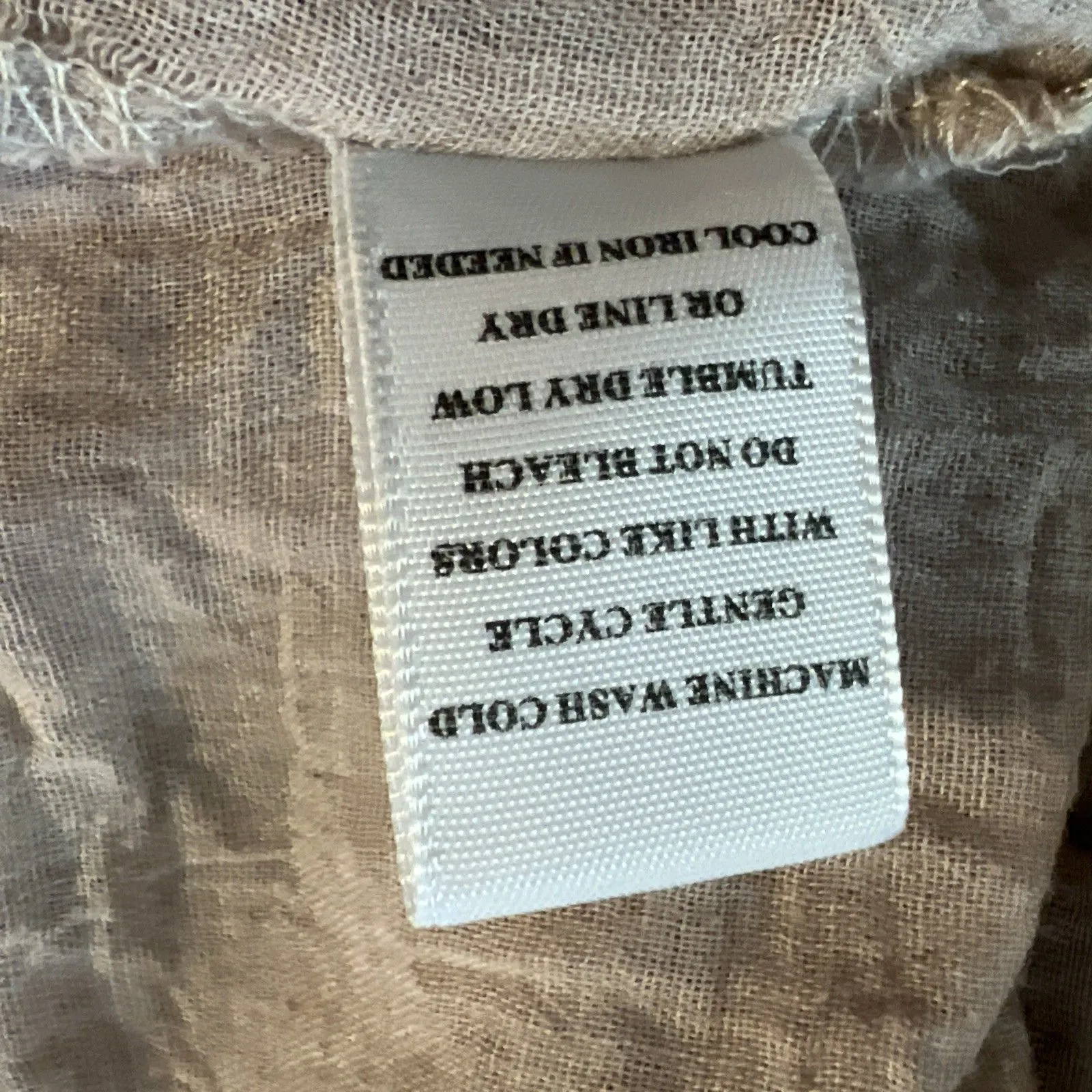 Coco & Carmen Women’s Tunic  Top L/XL Layered Crocheted Lagenlook Floral Artsy - Image 5