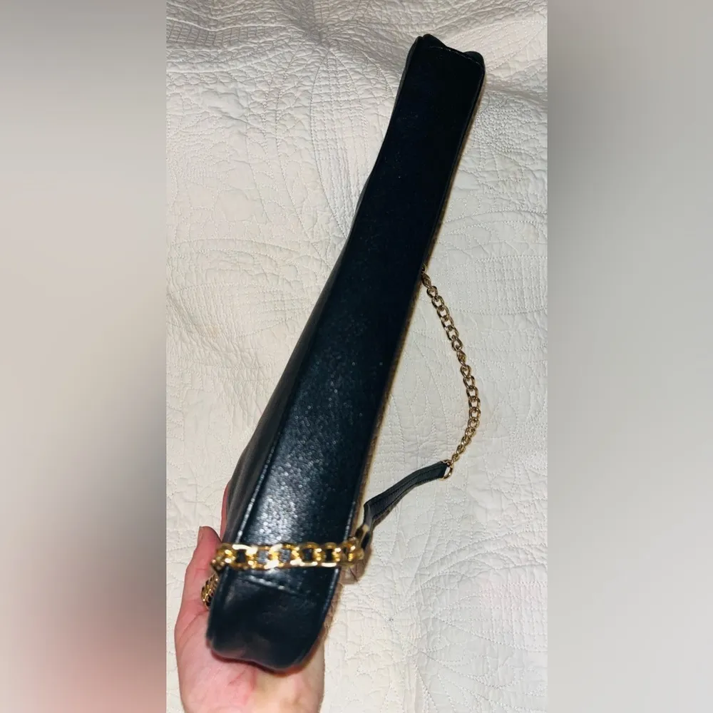Michael Kors Leather Gold Chain Link Bag - Image 4