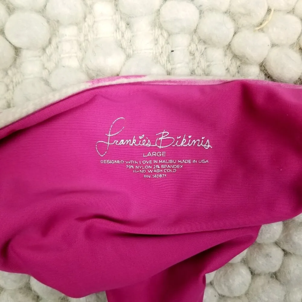 Frankies Bikinis Kaia Set Sherbet Pink Sz Large - Image 14