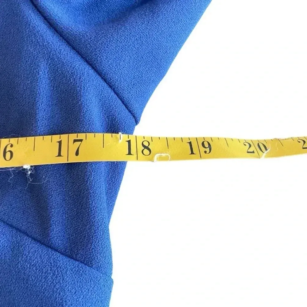 The Vanity Room Blue Dress Scalloped Hem Nordstrom XL Extra Large Mini Cocktail - Image 11