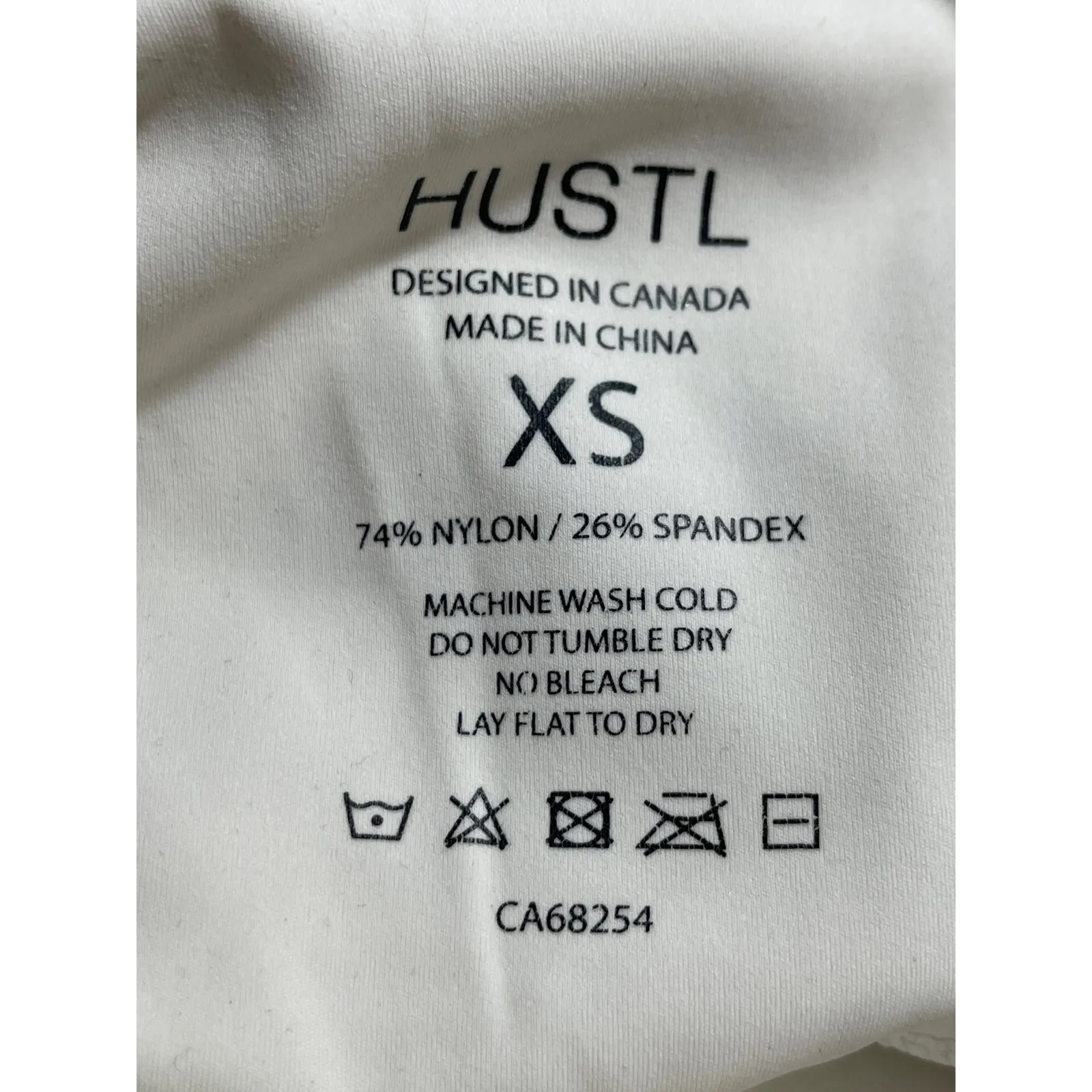 HUSTL Women's White High Waisted Activewear Yoga Running Biker Shorts Size XS - Image 4