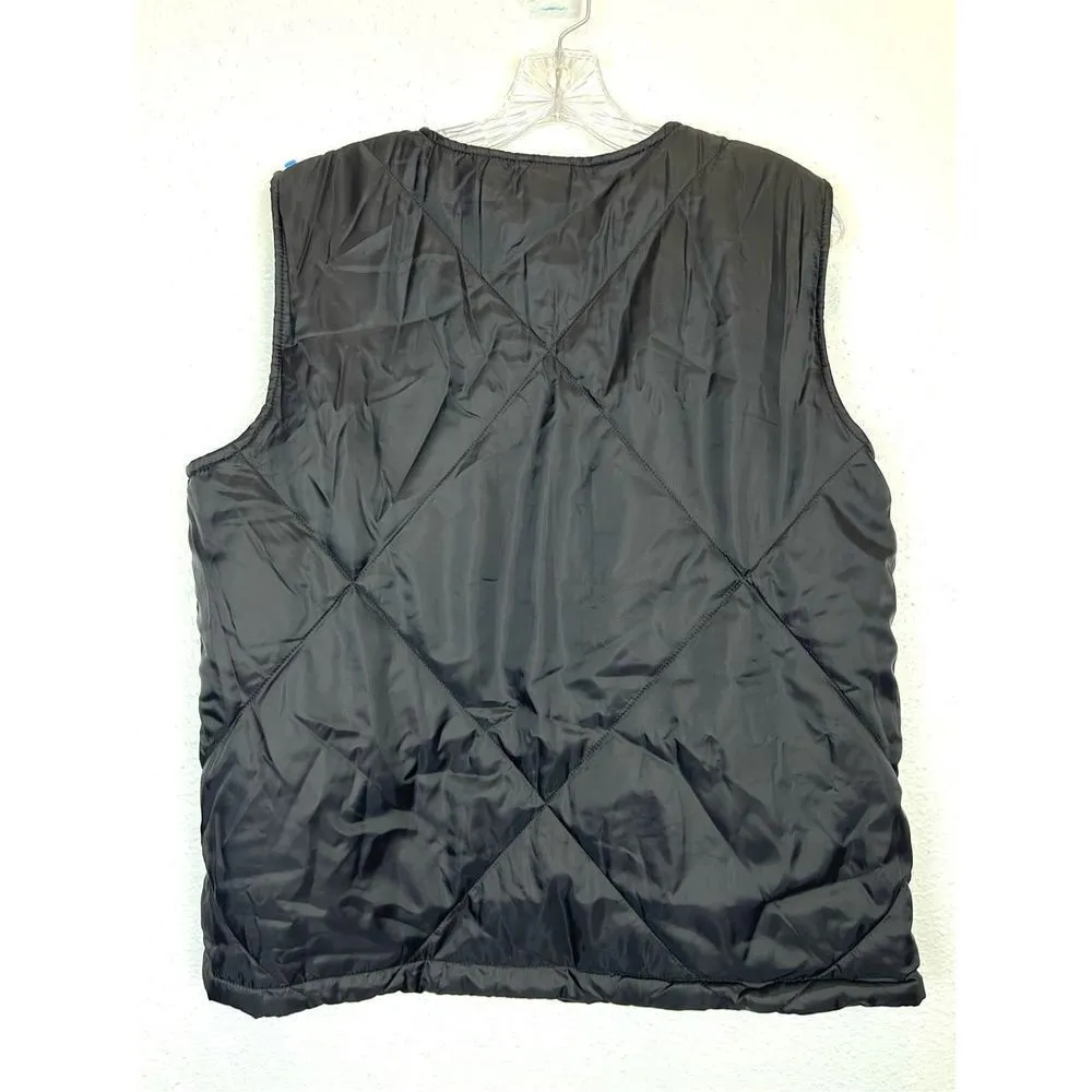 Socialite Quilted Puffer Full Zip Vest Size Small/Medium Black Lightweight NWT - Image 5