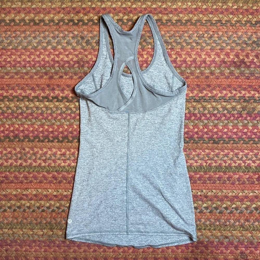 LULULEMON GREY SPECIAL EDITION MESH BACK RACERBACK TANK TOP - Image 2