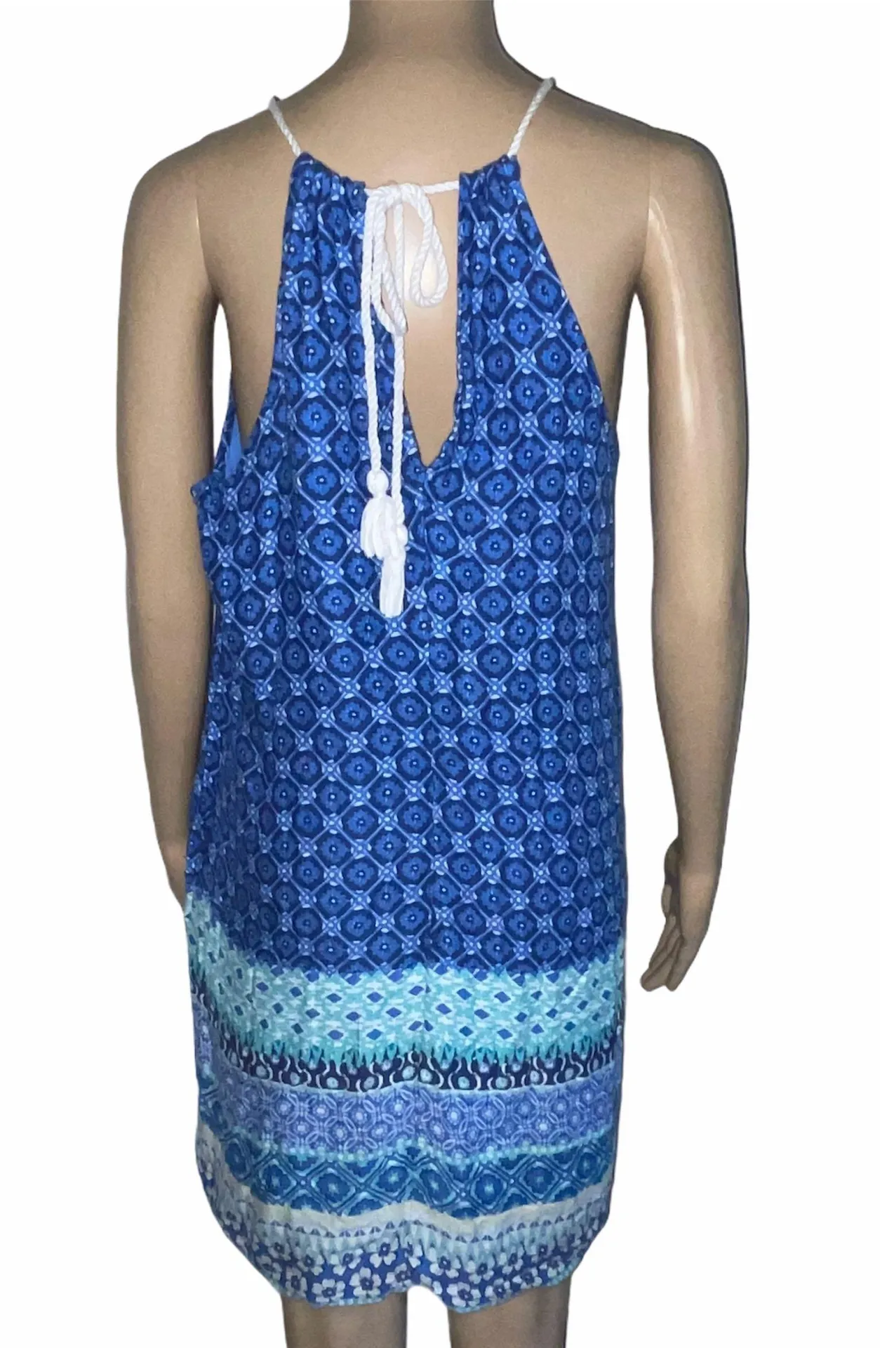 High Neck Print Dress - Image 3