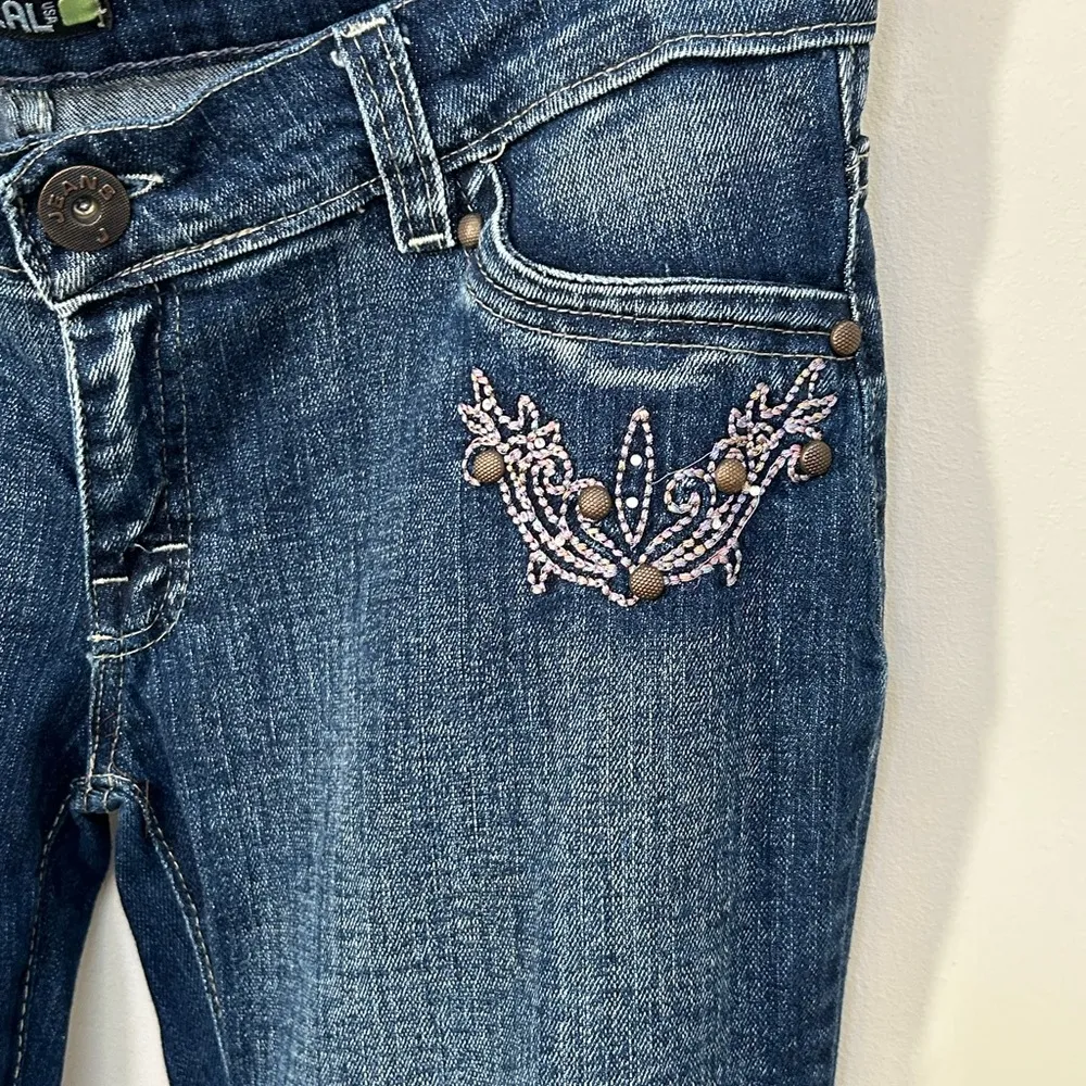 Vintage Pascal Embroidered Jeans 12 Blue - Image 2