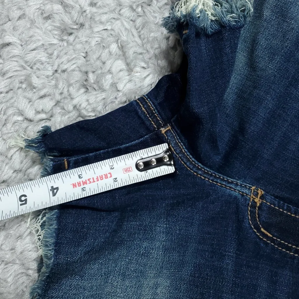 Silver Jeans Suki Curvy Fit Mid Rise Jean Shorts Size 29 x 4 Dark Wash Blue - Image 7