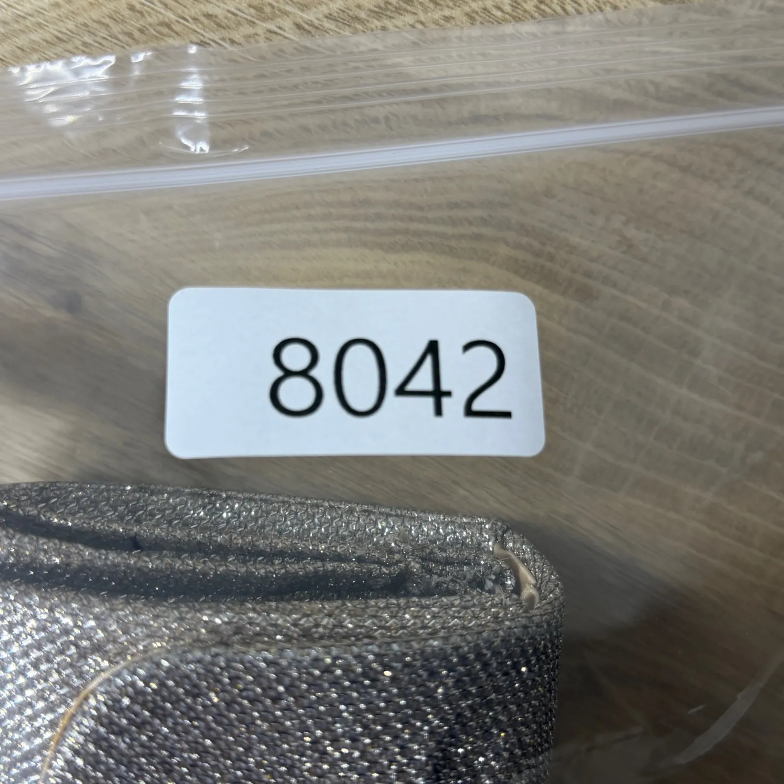 Vintage Gunne Sax Jessica McClintock Silver Glitter Purse Rhinestone Bow Clutch - Image 12