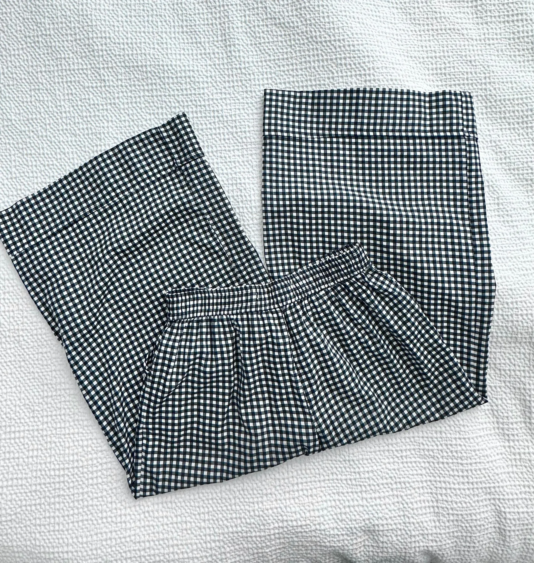 gingham Cropped Wide Leg Culottes - Image 3