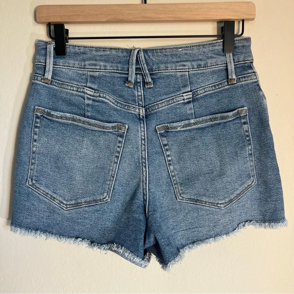 Good American Good Curve High Waist Denim Jean Shorts Size 4/27 - Image 4