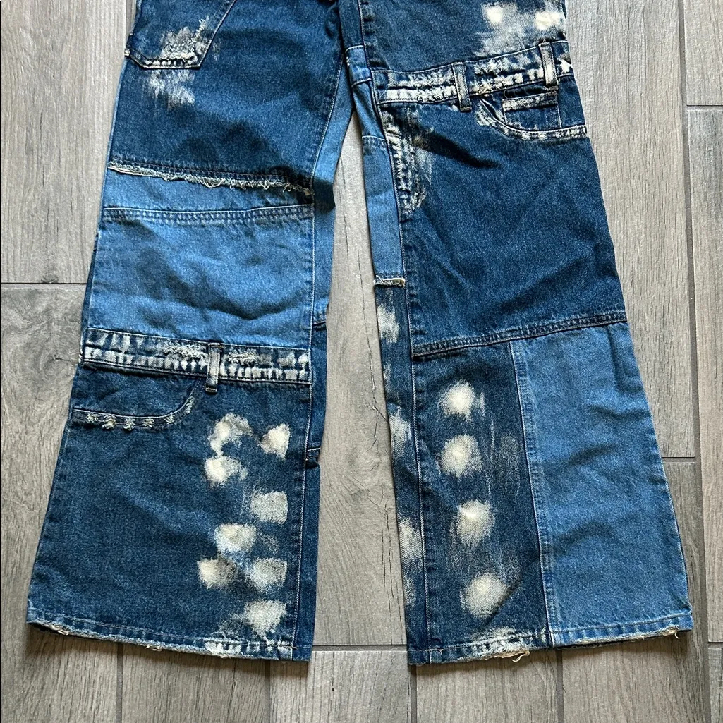 Jaded London Distressed Patchwork Jeans - Image 7