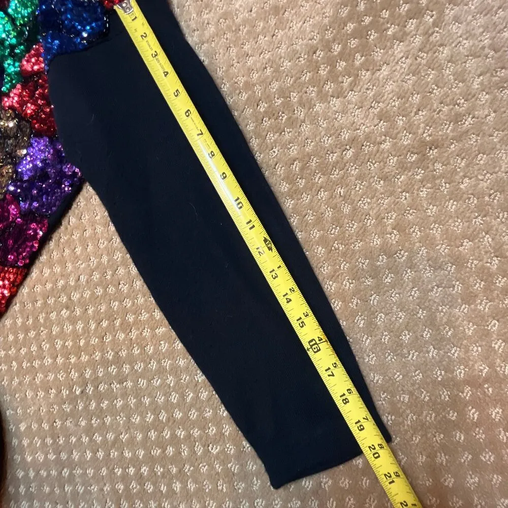 VTG Regency Collection Floral Sequin V - Image 7