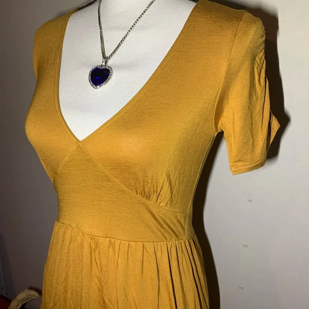 Forever 21 Mustard Yellow Dress - Image 4