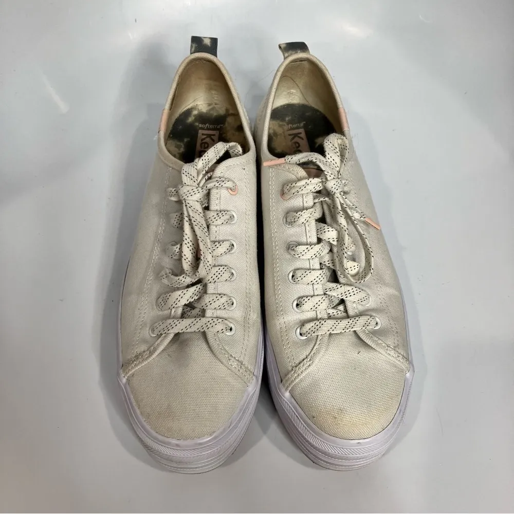 Keds‎ Triple Up white canvas platform Sneakers size 8.5 - Image 2